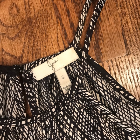 Joie Black and White Graphic Silk Top - Picture 4 of 8